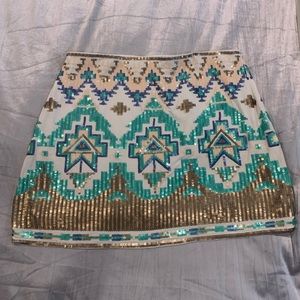 Adorable sequence skirt